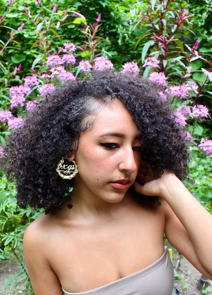 "Mamacita" hoop earrings